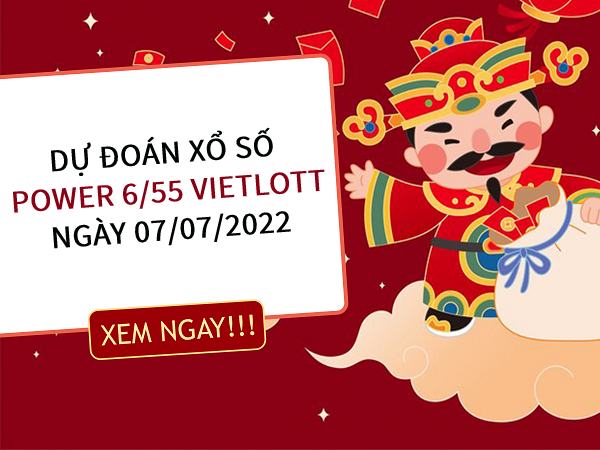 Dự đoán xổ số Power 6/55 Vietlott ngày 07/07/2022 thứ 5 hôm nay