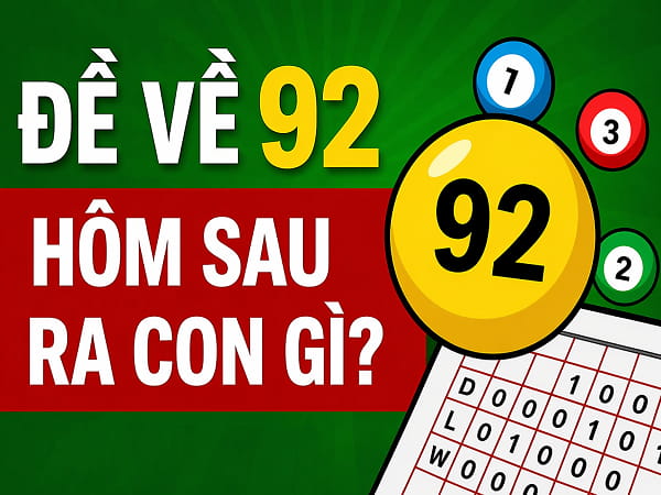 Bật mí đề về 92 hôm sau đánh con gì?