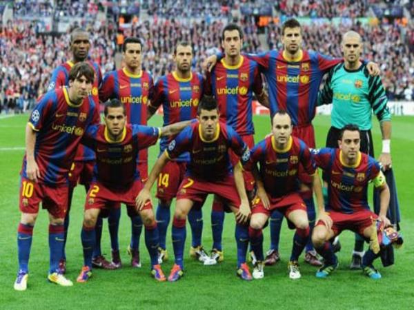 Danh sách đội hình Barca 2011 chinh phục Champions League
