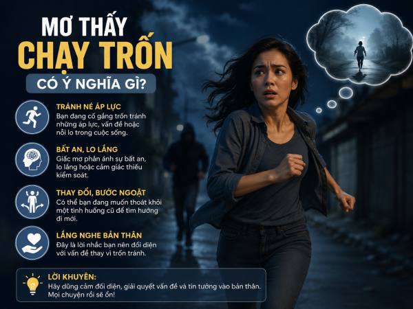 Mơ thấy chạy trốn phản ánh điều gì trong cuộc sống