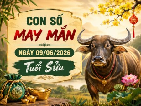 Hút tài lộc với con số may mắn ngày 09/06/2026 tuổi Sửu